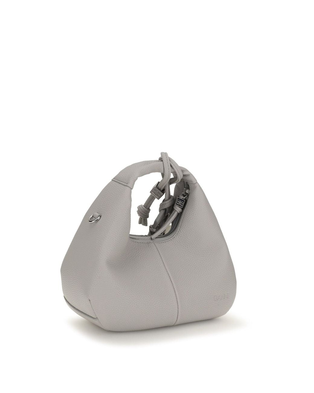 Ganni White Mini Hobo Crossbody Bag
