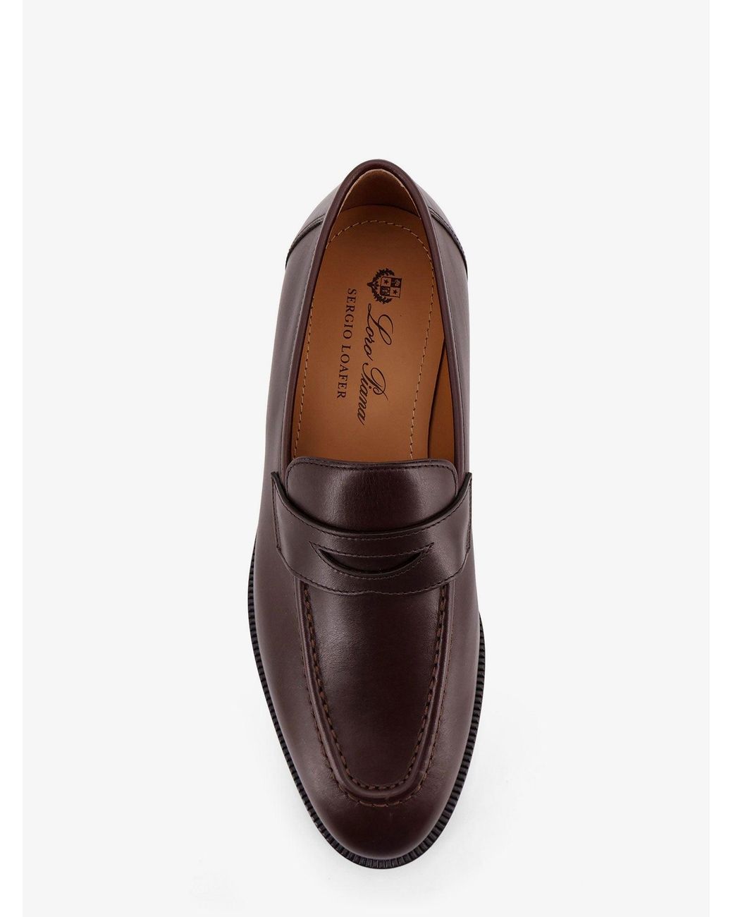 Loro Piana Brown Sergio Walk Leather Loafers