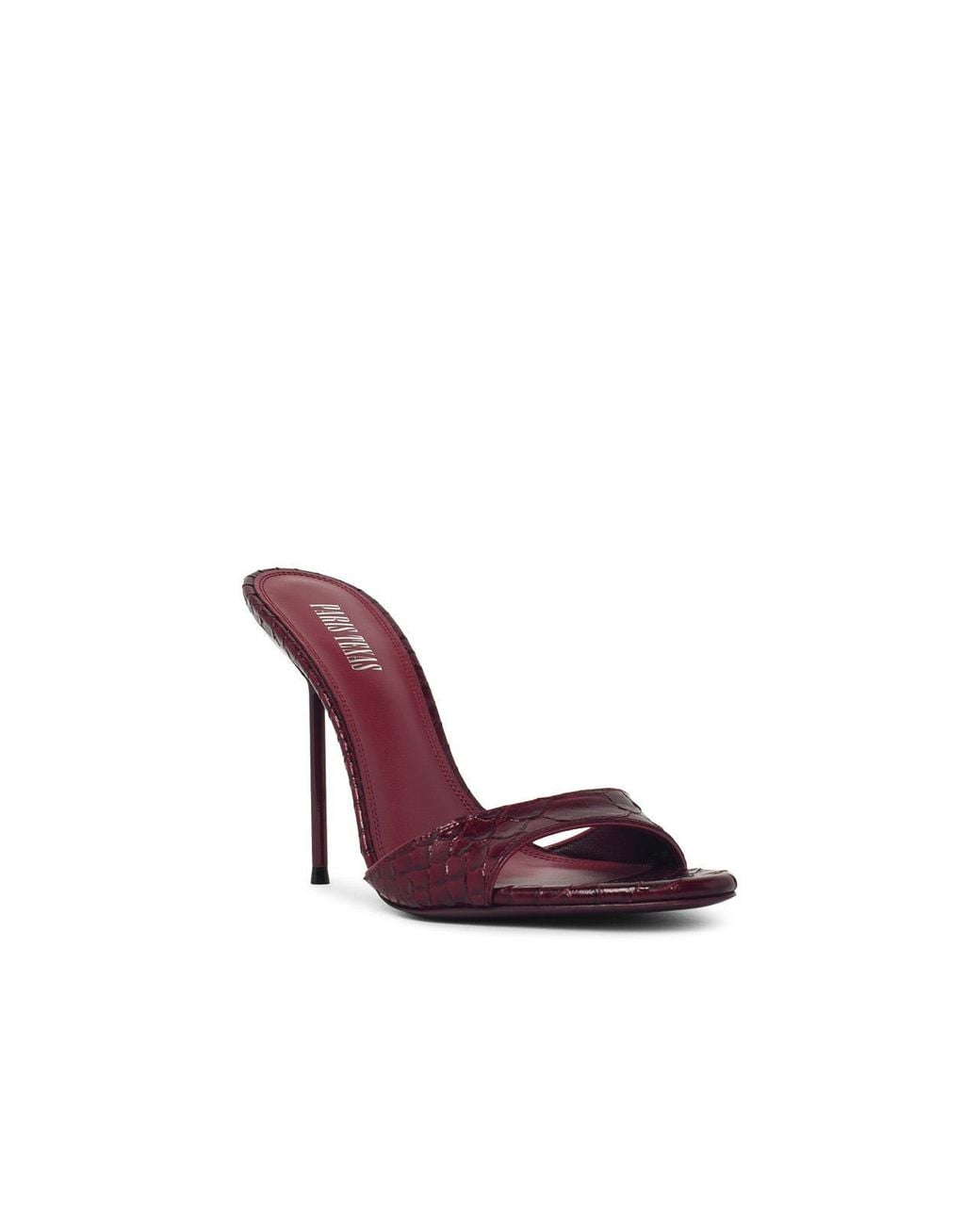 Paris Texas Red 'Lidia 105' Deep Leather Mules