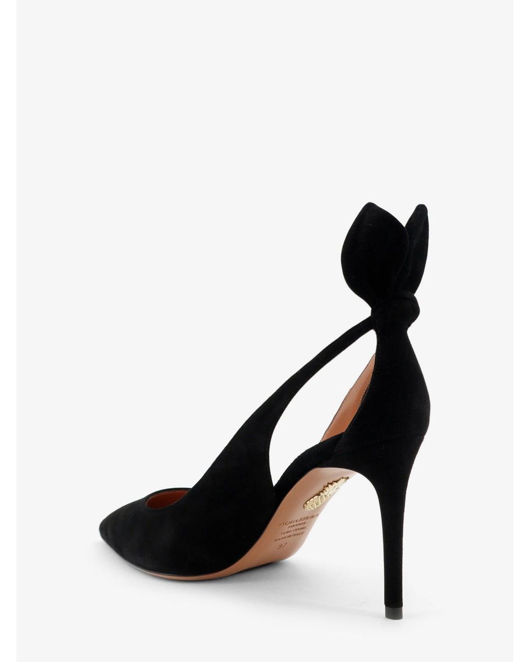 Aquazzura Black Deneuve Suede Pumps