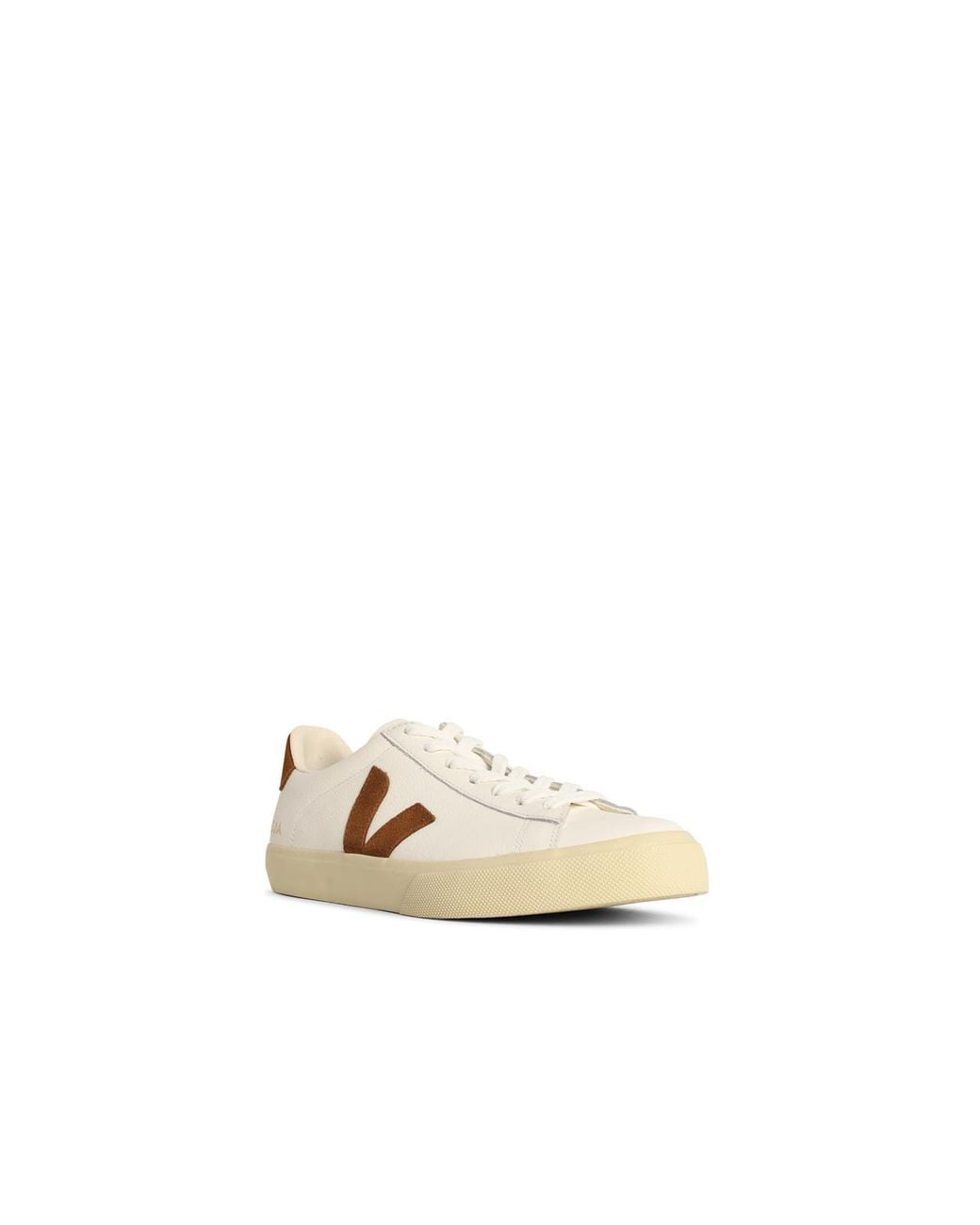 Veja Metallic 'Campo' Lear And Cognac Sneakers for men