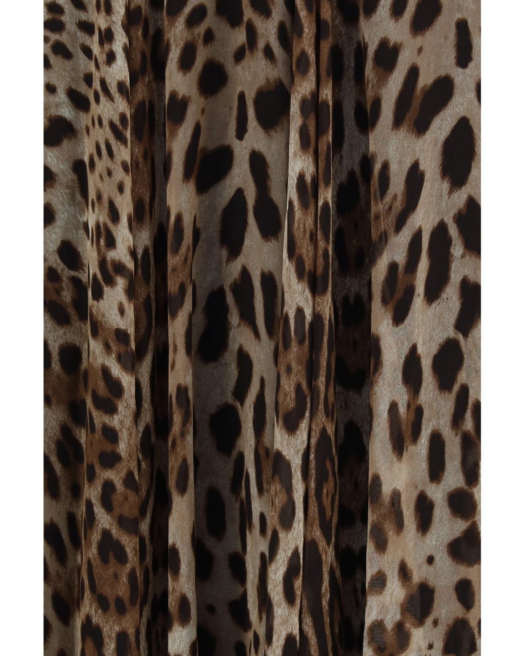 Dolce & Gabbana Natural Dolce & Gabbana Leopard-Print Chiffon Skirt