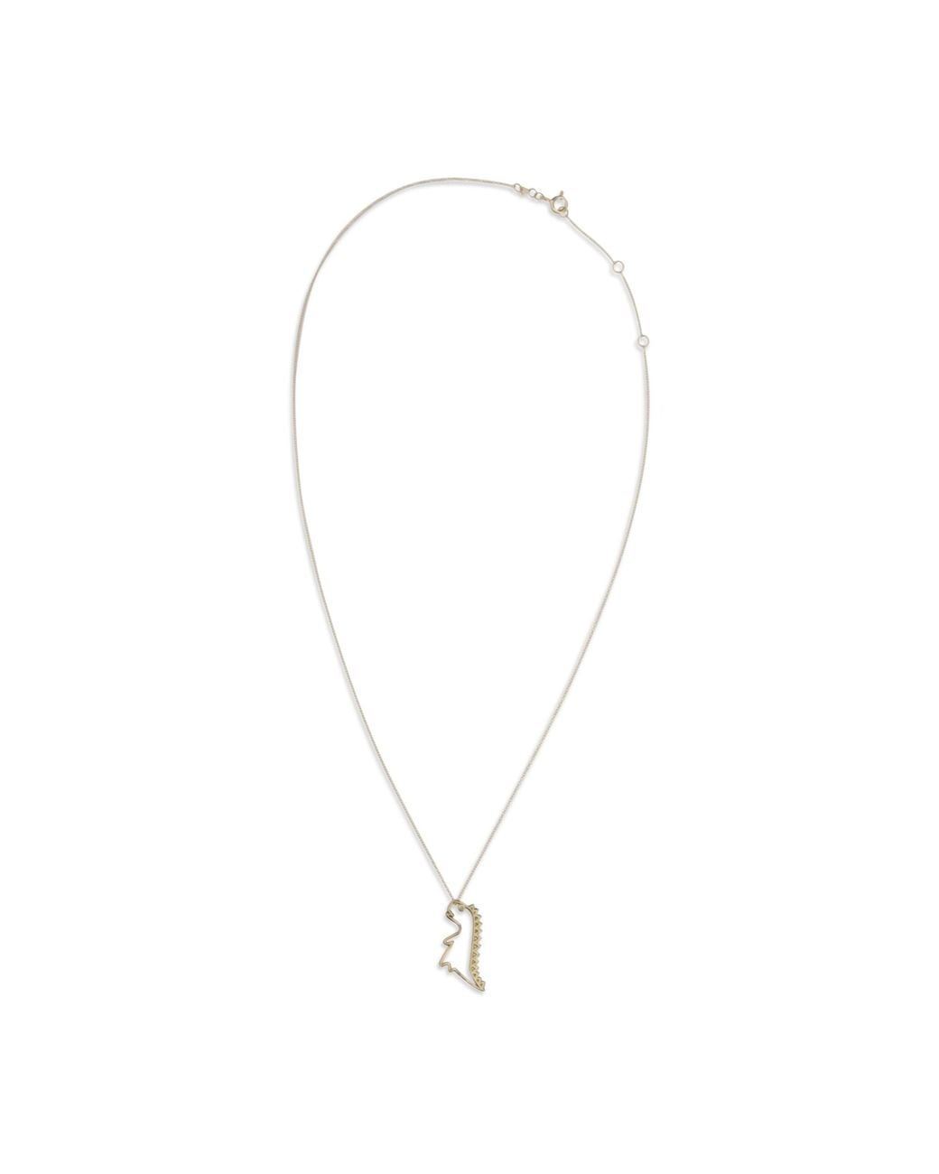 Aliita White Dino Esmeralda Necklace