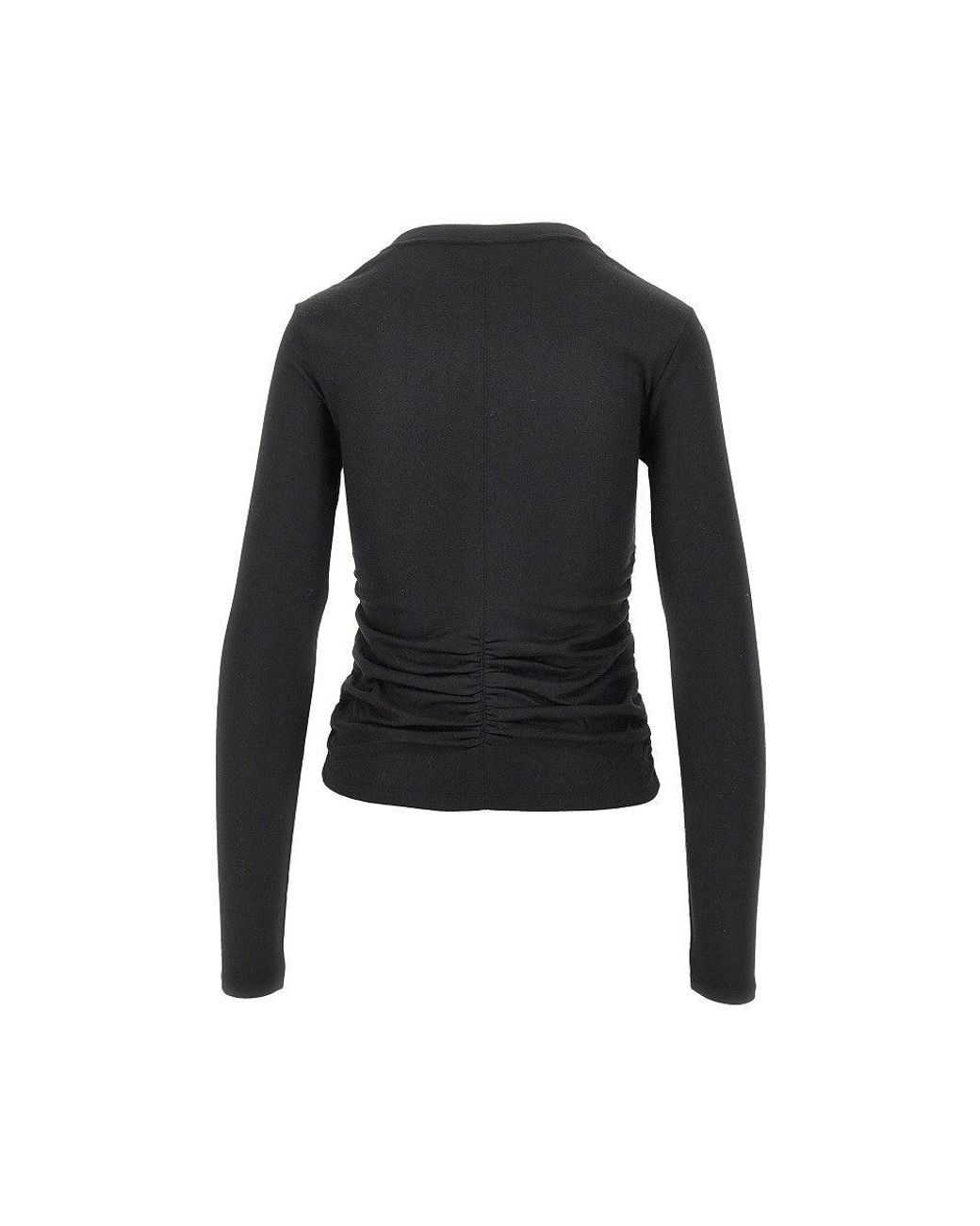 Isabel Marant Black Delesa Gathered Top