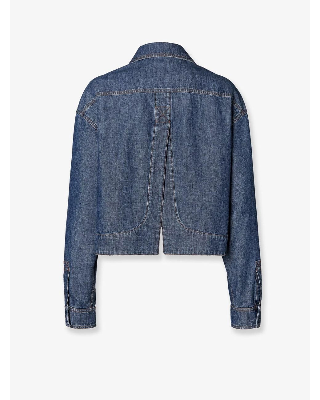 Fendi Blue Chambray Denim Jacket