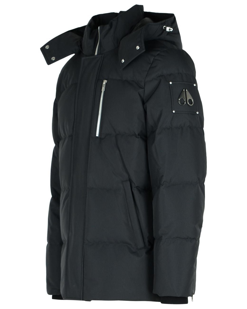 Moose Knuckles Black Cloud 3Q' Nylon Down Jacket for men