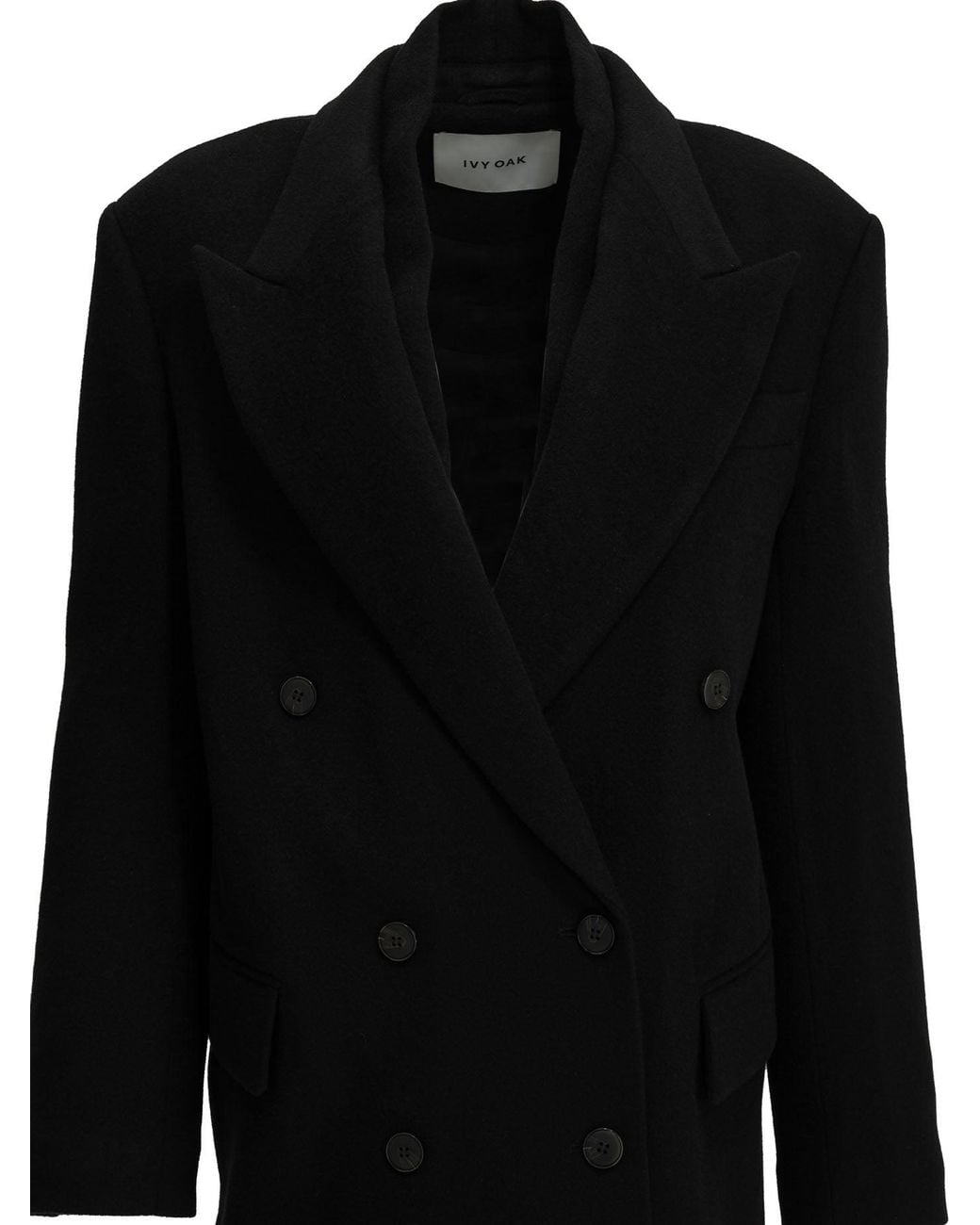 IVY & OAK Black Wool Blend Jacket
