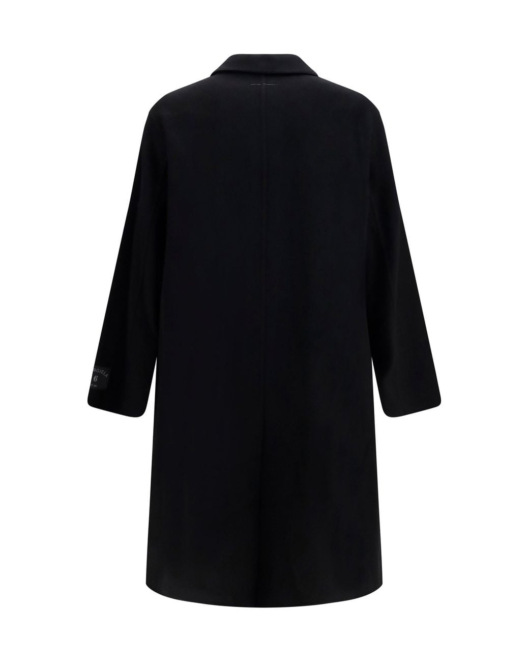 MM6 by Maison Margiela Black Double-Face Wool Coat for men