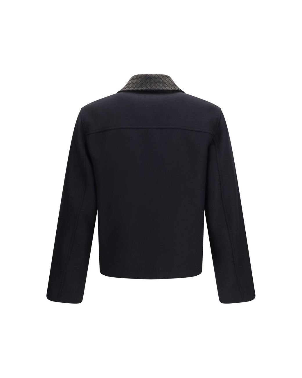 Bottega Veneta Blue Structured Wool Double-Breasted Jacket for men
