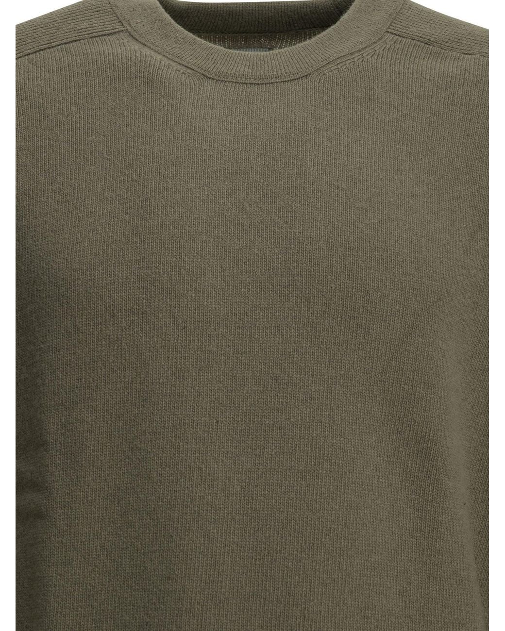 C P Company Green "Lens" Crew-Neck Sweater for men