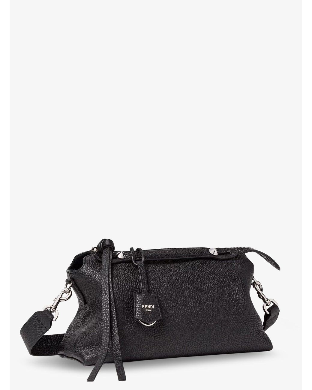 Fendi Black By The Way Soft Boston Bag With Shoulder Strap