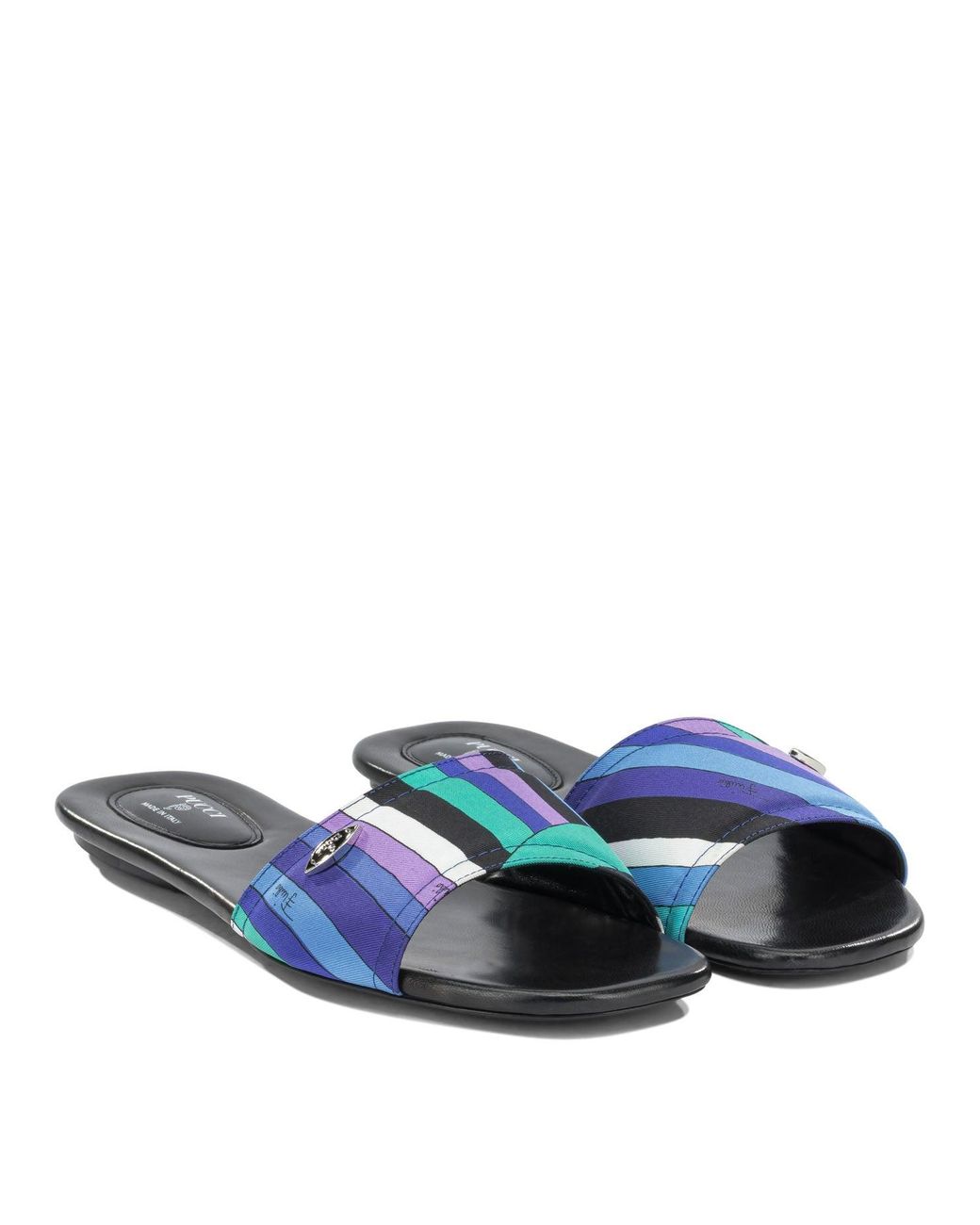 Emilio Pucci Blue "Yummy" Slide