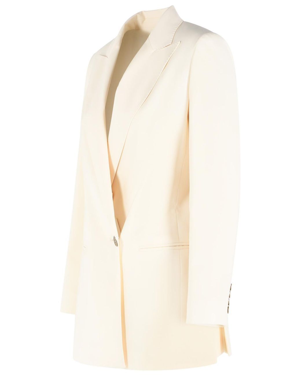 Max Mara Natural 'Bikini' Virgin Wool Blazer Ivory