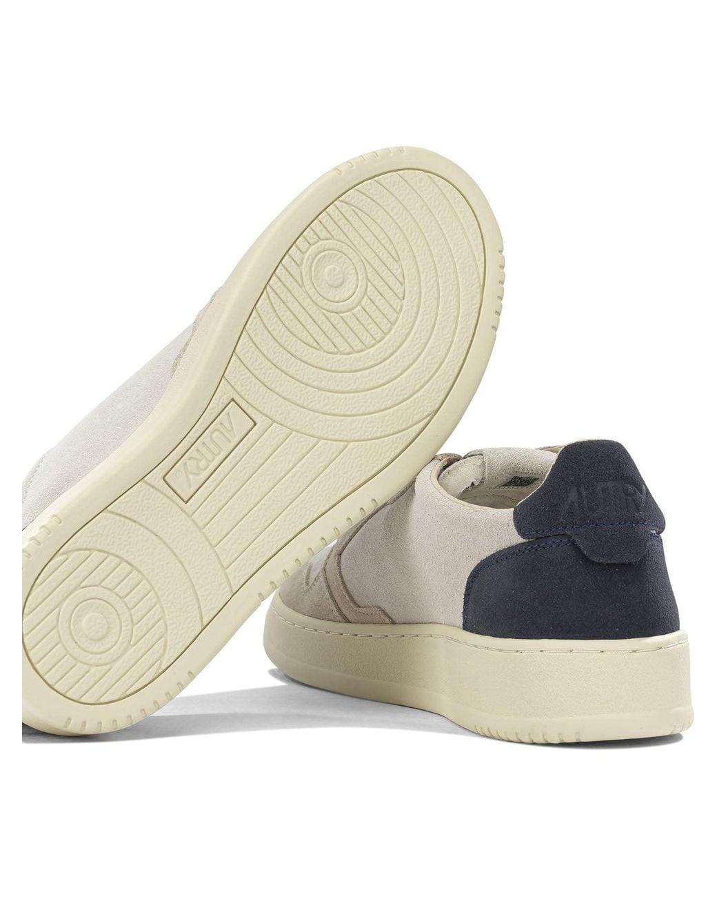Autry White "Medalist Low" Low-Top Sneakers for men