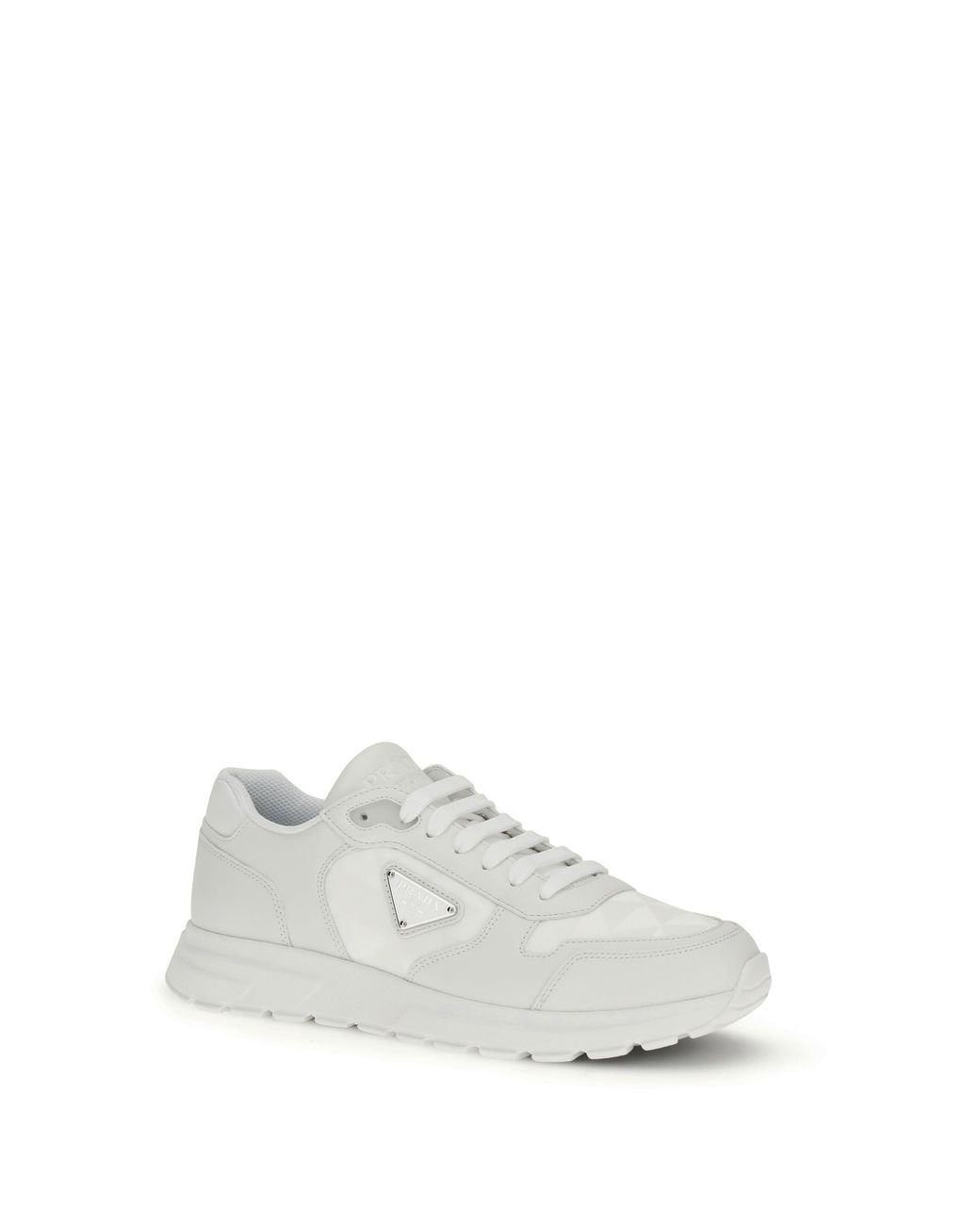 Prada White Re-Nylon Sneakers for men