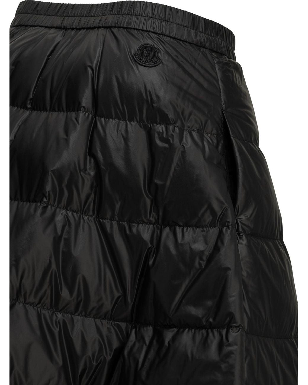 Moncler Black Padded Midi Skirt