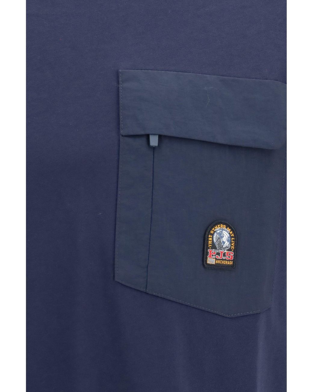 Parajumpers Blue T-Shirt Mojave Cotton T-Shirts for men
