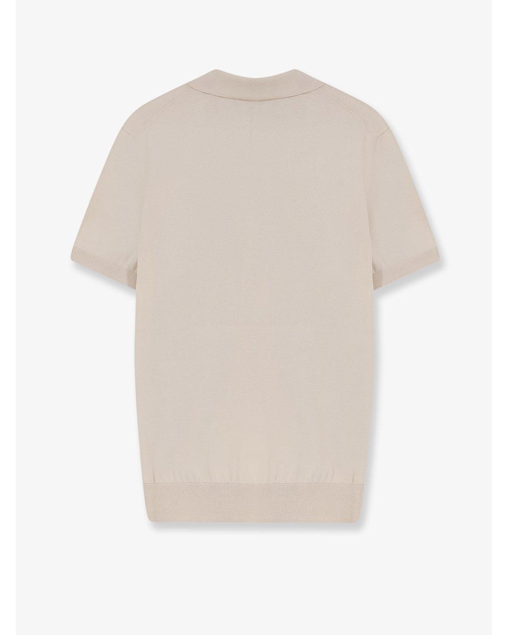 Loro Piana White Ice Wish Cotton Polo Shirt