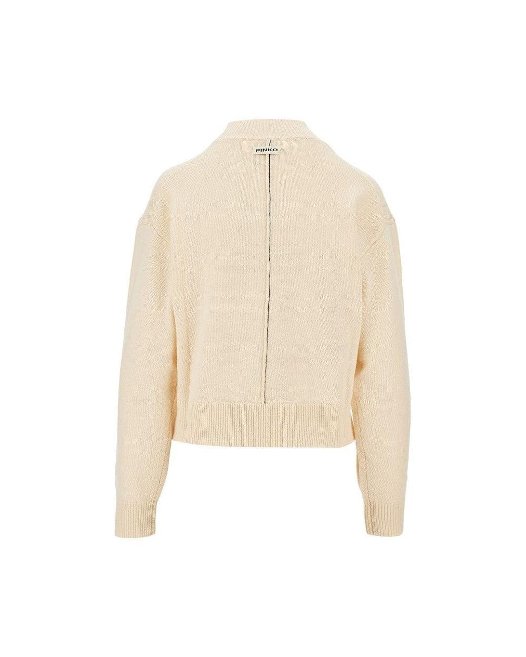 Pinko Natural Wool And Cashmere Sweater