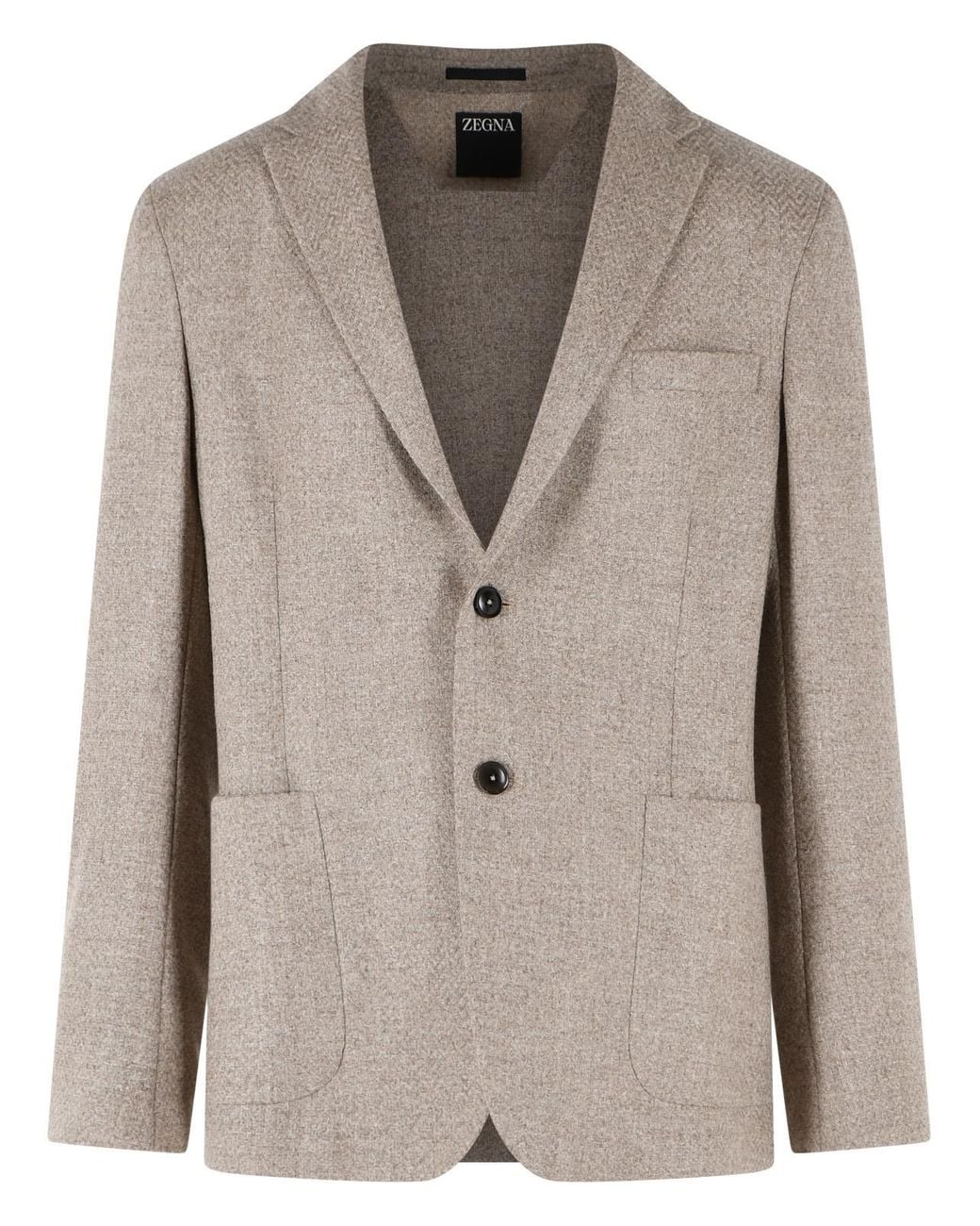 Zegna Natural Wool Blazer for men