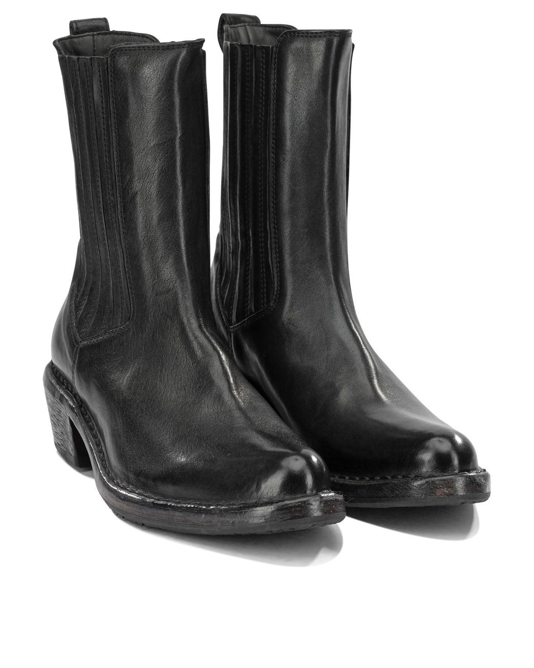 Moma Black "Dallas 50Mm" Cowboy Boots