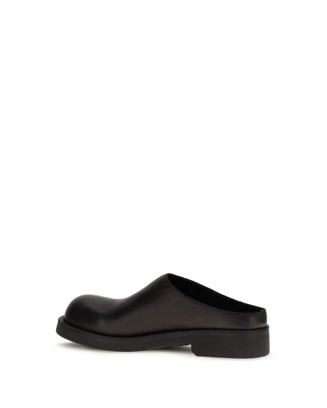 MM6 by Maison Margiela Black Biker Round Toe Mules