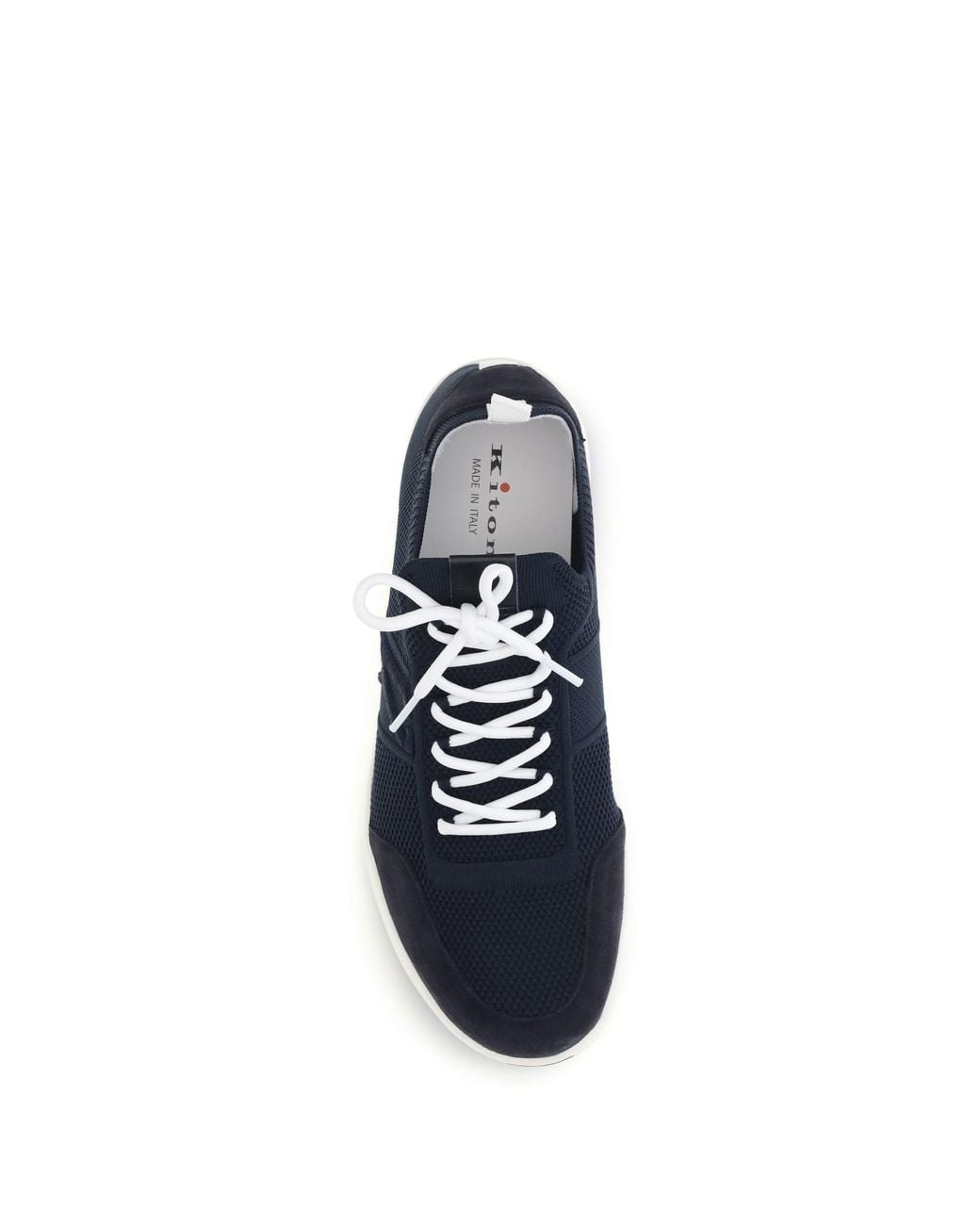 Kiton Blue Knit Sneakers for men