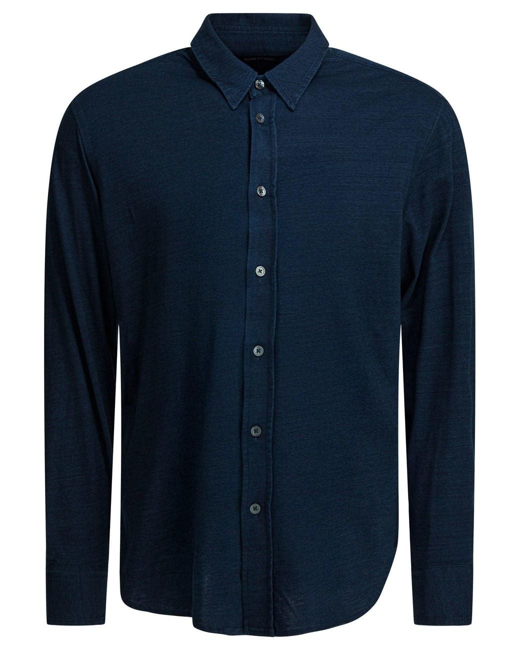 Tom Ford Blue Cotton Shirt for men