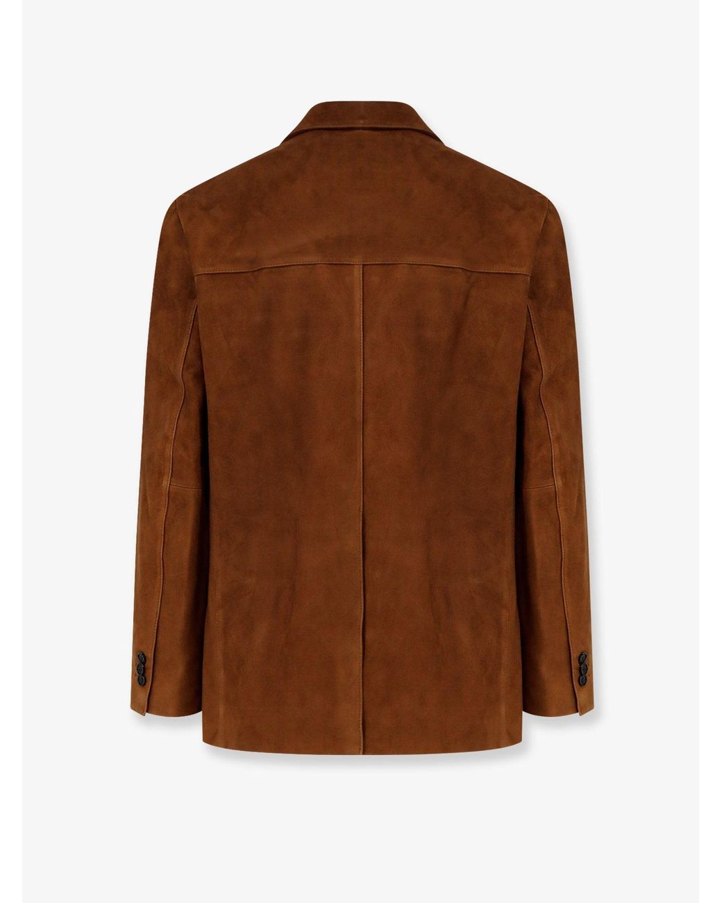 TONYWACK Brown Tailored Suede Jacket