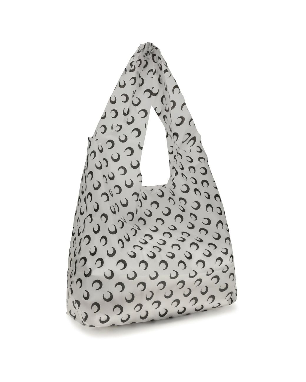 MARINE SERRE White Luna Tote Bag