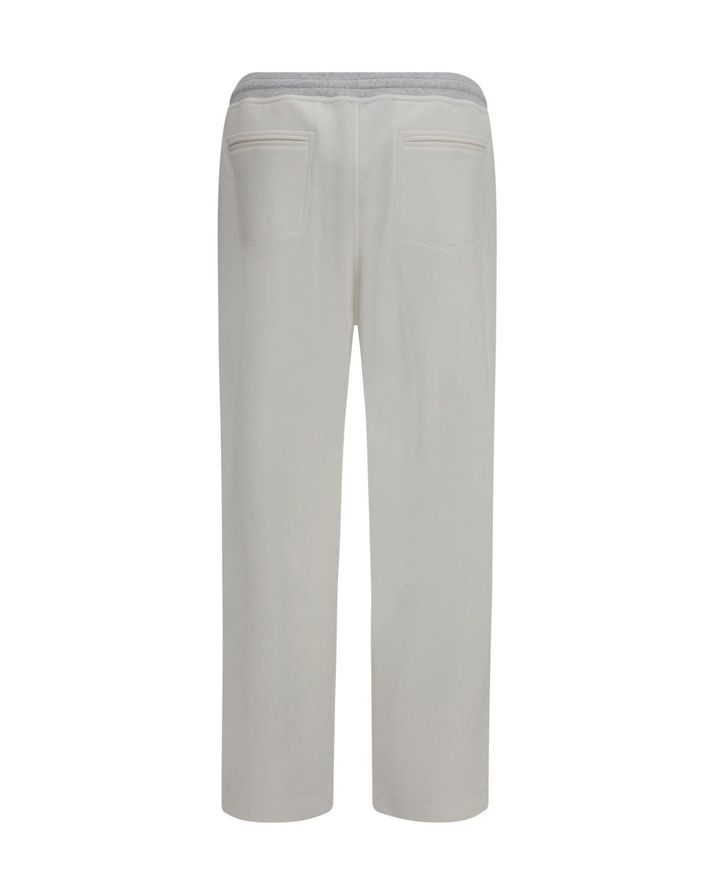 Brunello Cucinelli Gray Cotton Pants for men