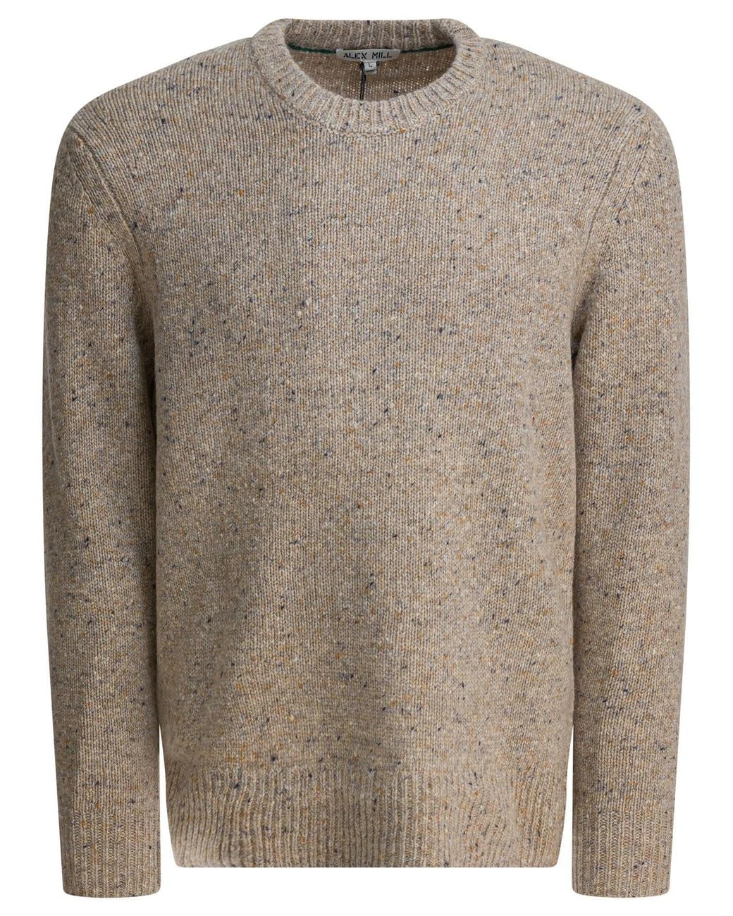 Alex Mill Brown "Donegal" Wool Sweater for men