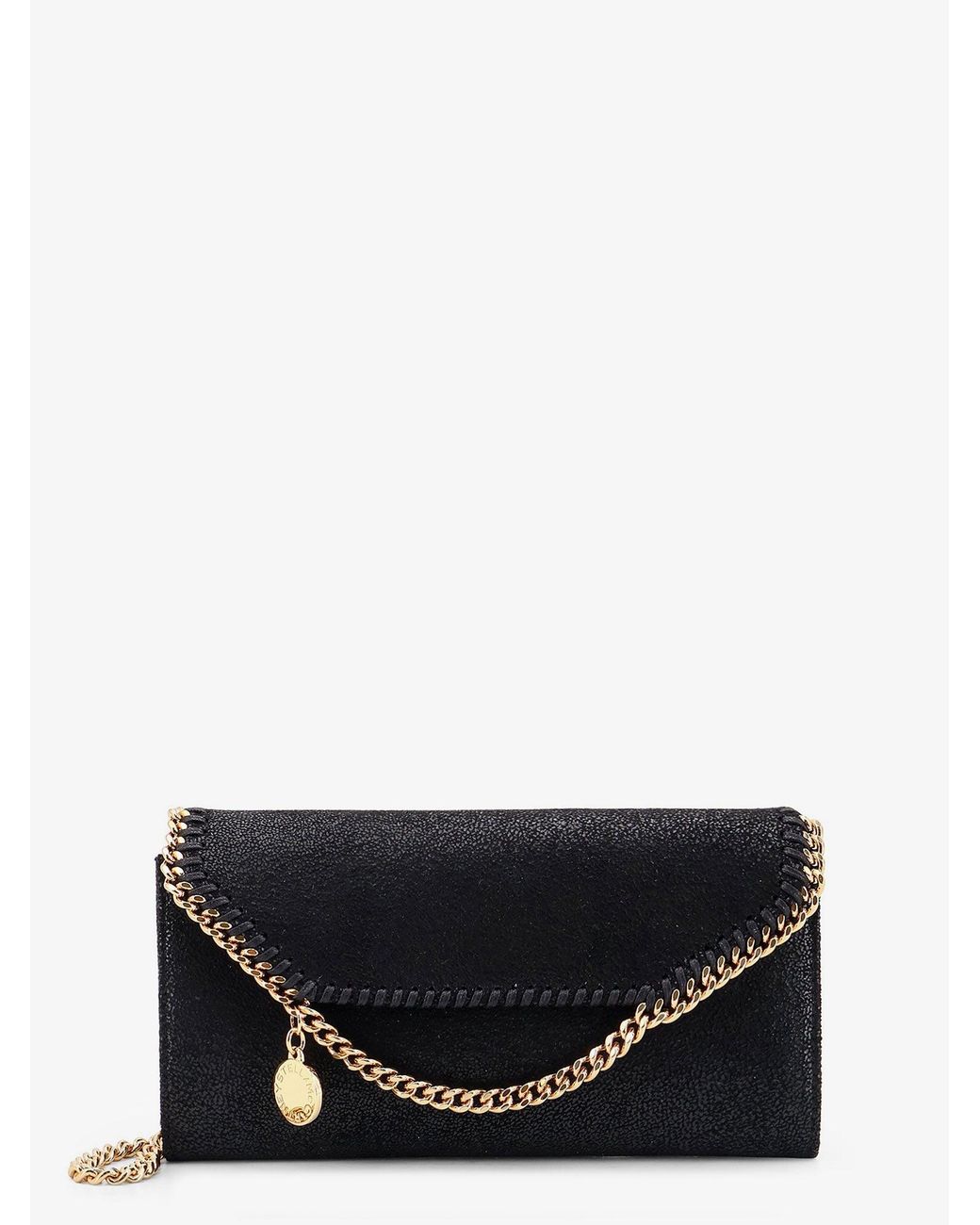 Stella McCartney White Falabella Shaggy Deer Fabric Wallet