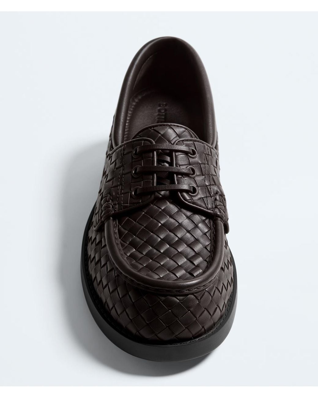 Bottega Veneta Black Pier Laced Loafers for men