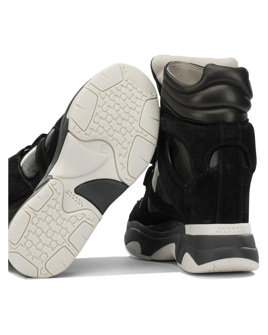 Isabel Marant Black "Balskee" High Top Sneakers