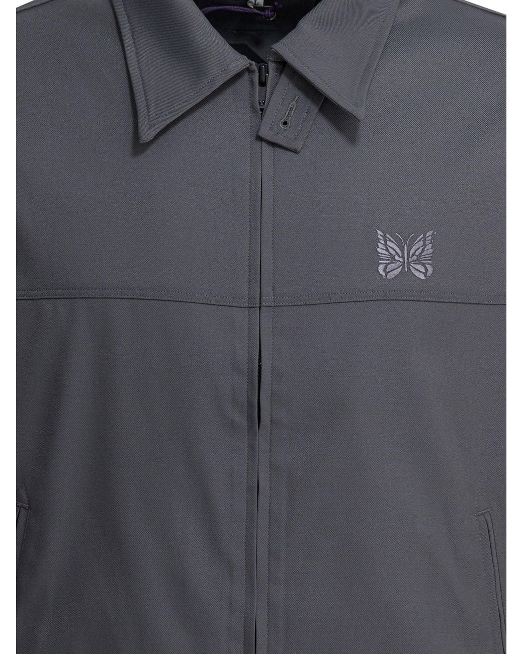 Needles Gray "Cavalry Twill" Overshirt Jacket
