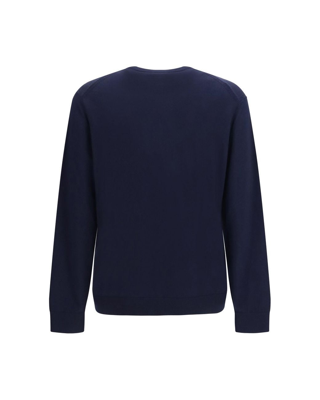 Zegna Blue Cashmere Crewneck Sweater for men