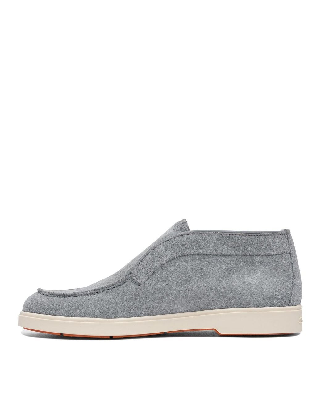 Santoni Gray Light Suede Sneakers