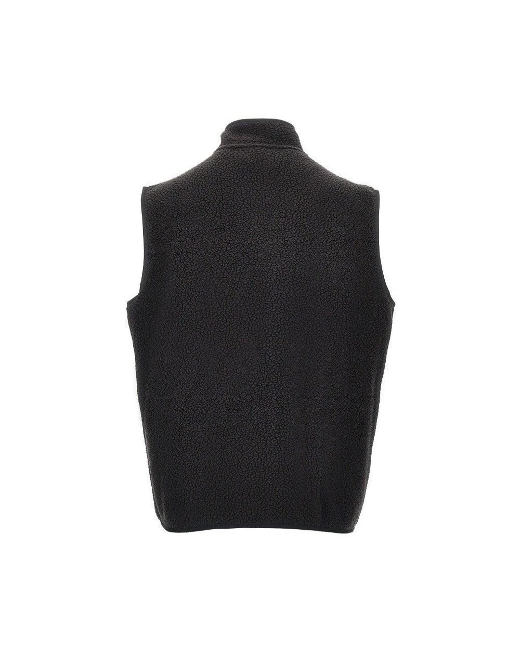 Patagonia Black 'Retro' Fleece Vest for men