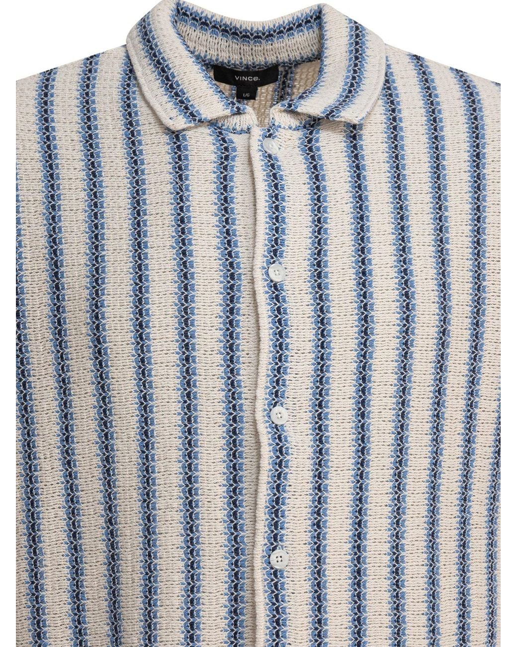 Vince Blue Striped Shirt for men