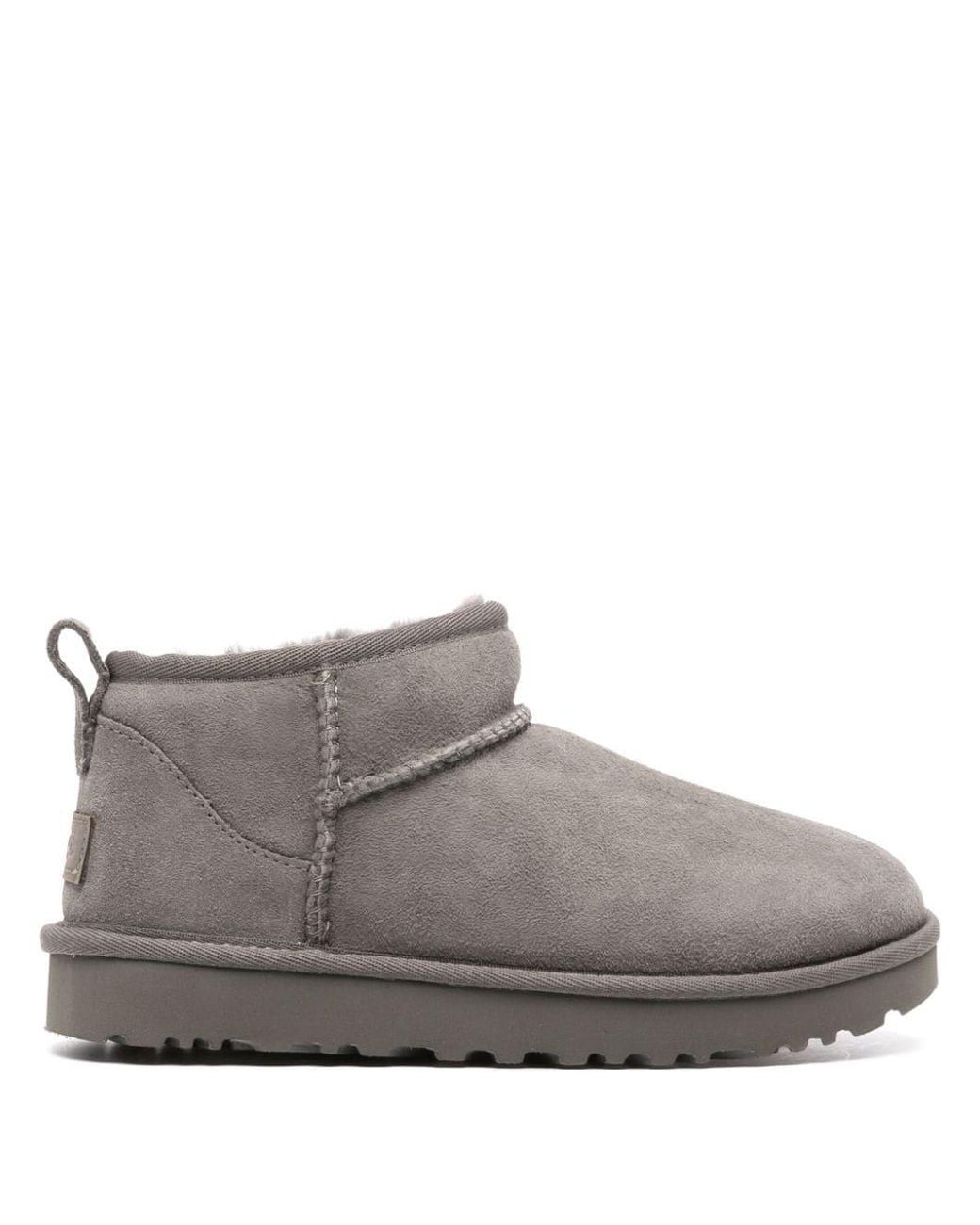 Ugg Gray Boots Classic Ultra Mini