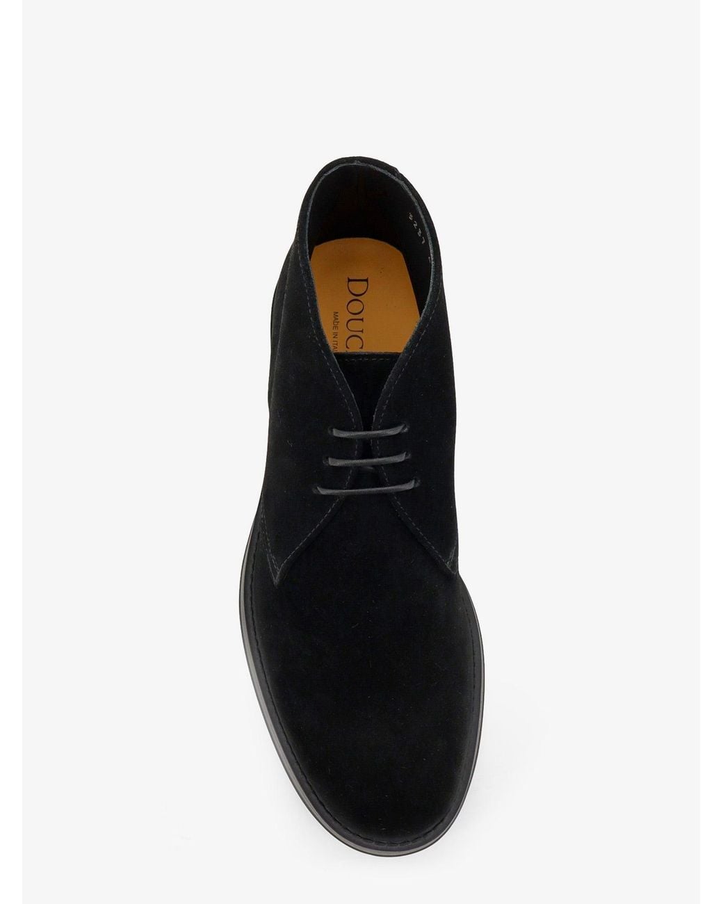 Doucal's Black Suede Lace-Up for men