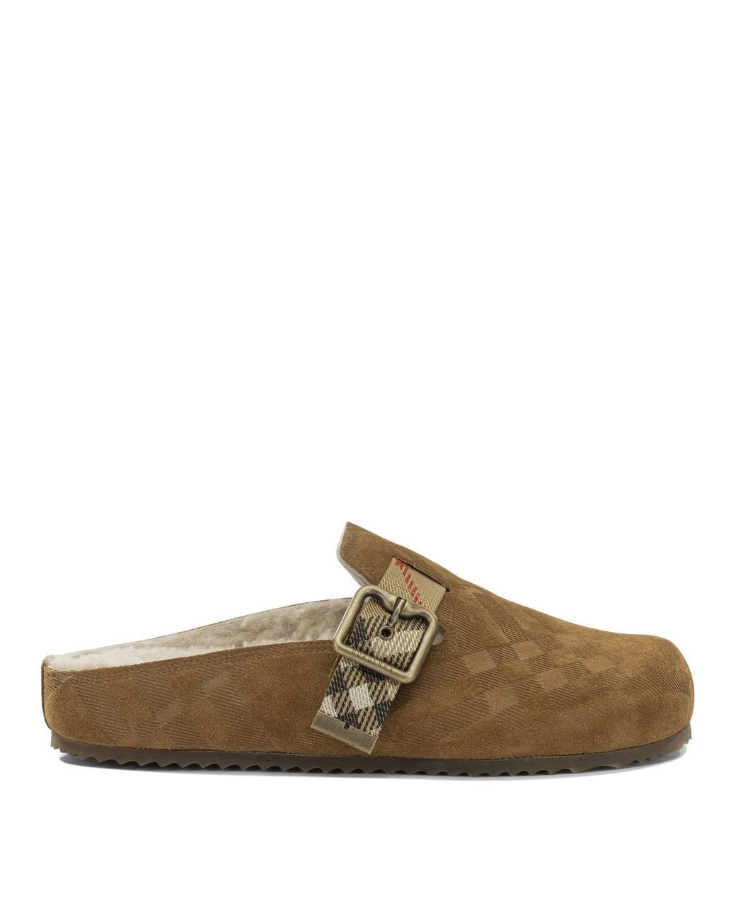 Burberry Brown "Urchin" Clogs
