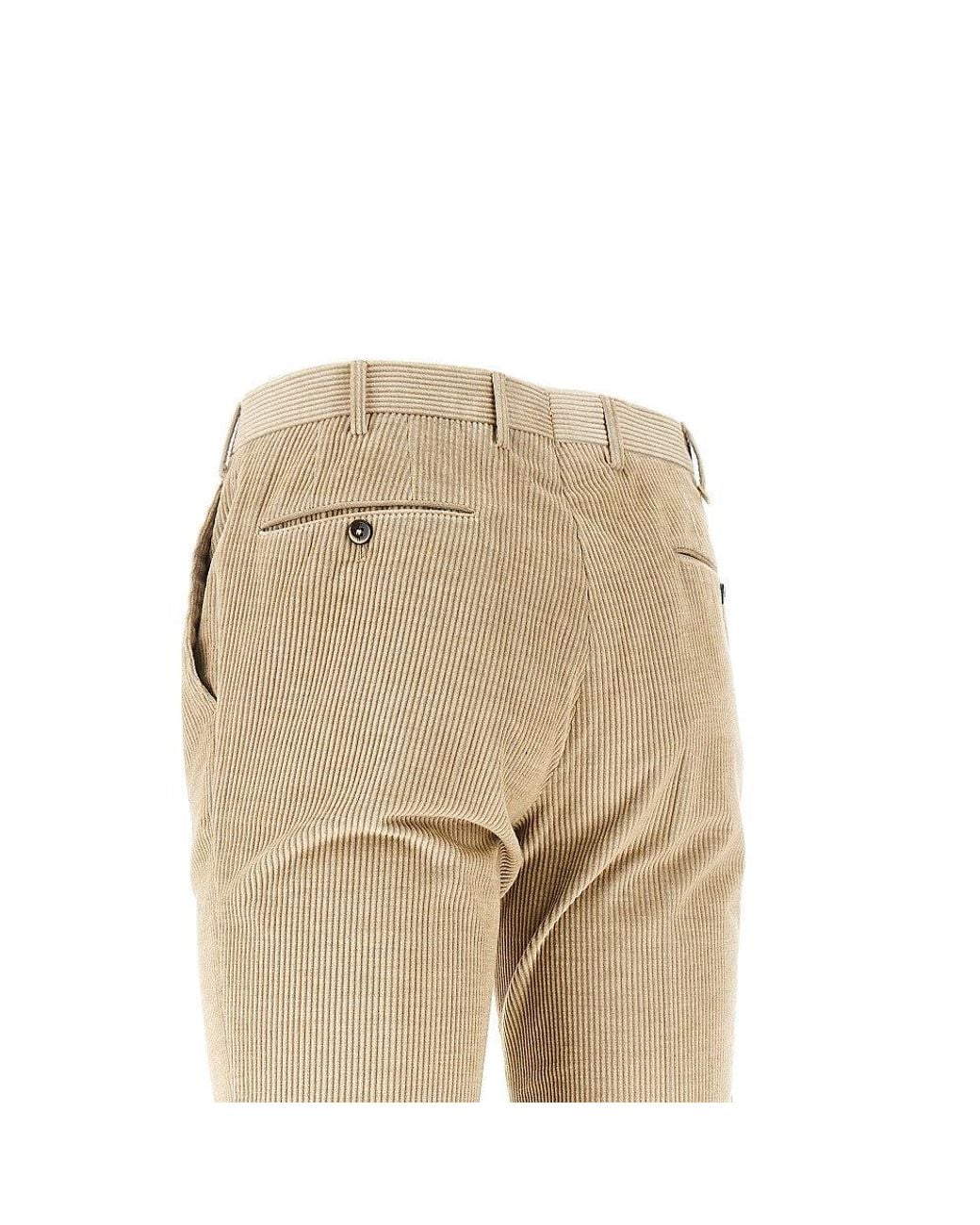 PT Torino Natural Corduroy Slim Fit Pants for men