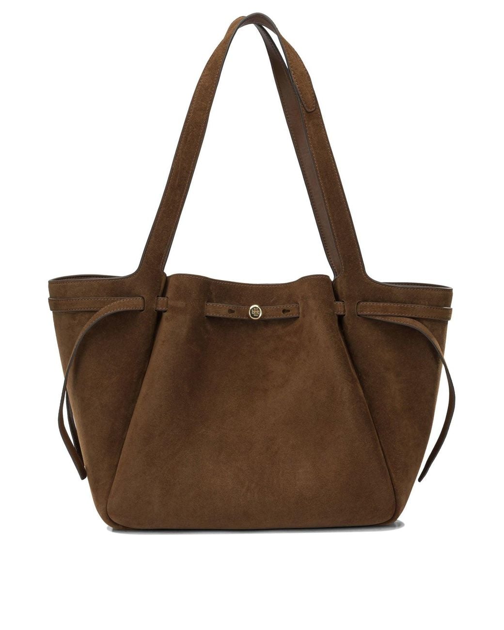 Tory Burch Brown Suede Shoulder Bag