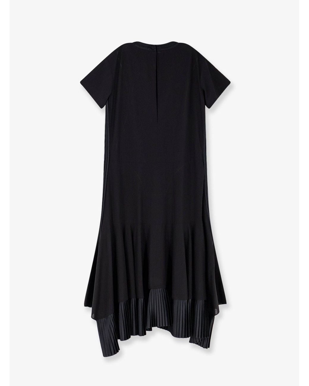 Sacai Black Dresses Cotone