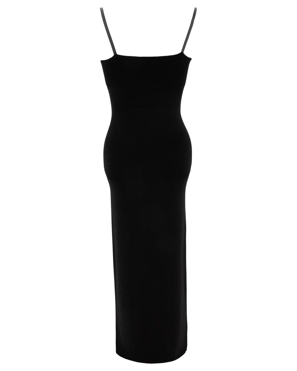 Acne Black Strap Logo Mini Dress For