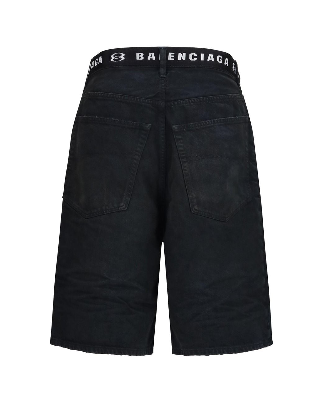 Balenciaga Blue Belted Shorts for men