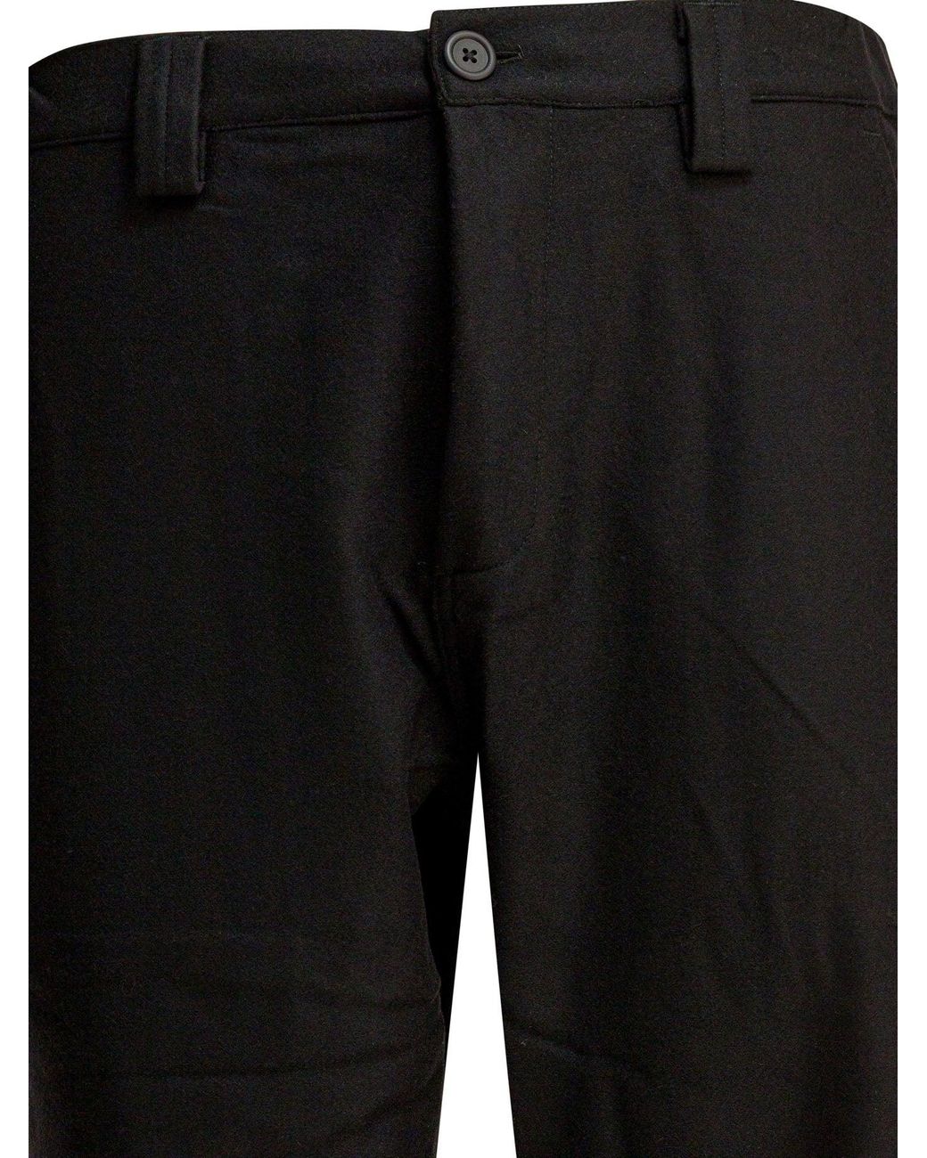 GR10K Black Wool Blend Pants Trousers for men