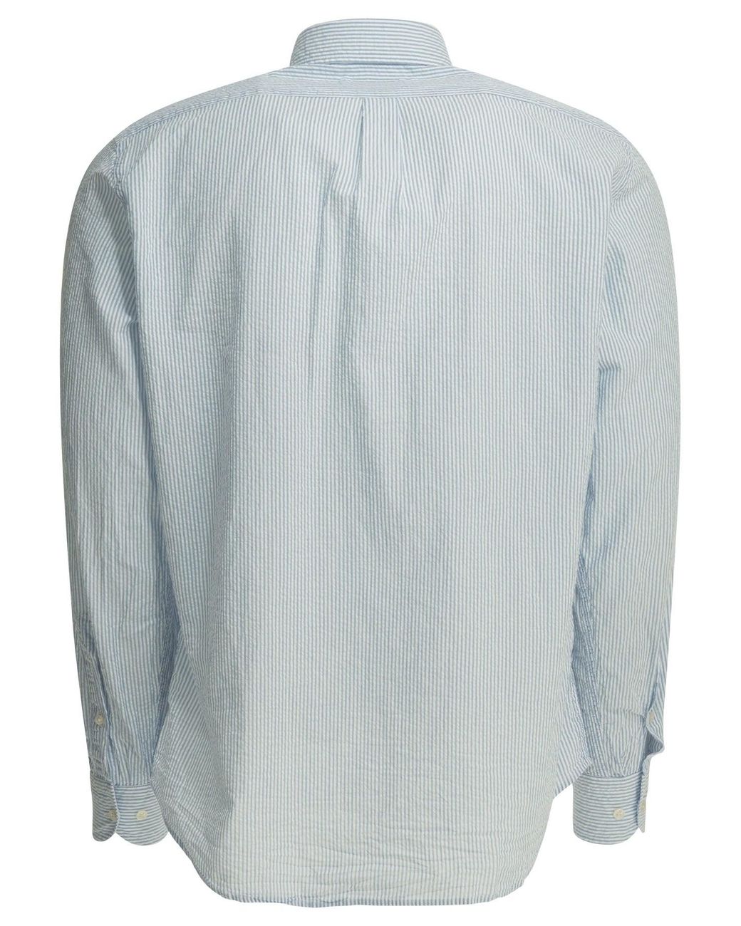 B.D. Baggies Blue "Bradford Seersucker" Casual Shirt
